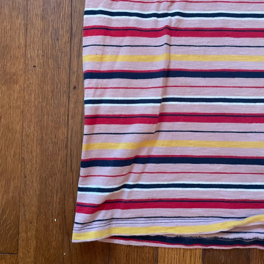 Vintage Guess Stripe Embroidered Striped Spell out Streetwear T Shirt Sz M ππ - Picture 8 of 12